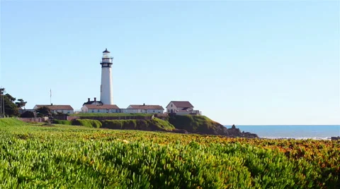 Lighthouse on the coastal Stock Footage 64228845