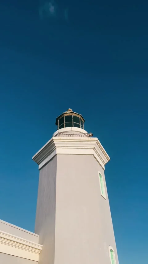 Lighthouse on the coast,lighthouse, light, coast, sky, tower, architecture Stock Footage 233745883