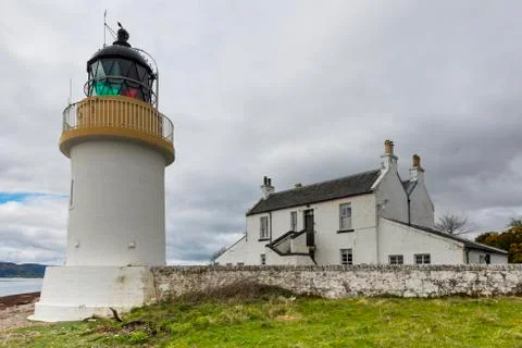 Lighthouse at  Corran Stock Photos