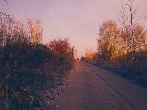 Lighthouse at dawn Stock Footage 81129887