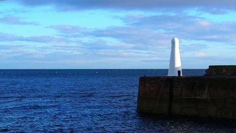 Lighthouse at dawn Stock Footage 82724281