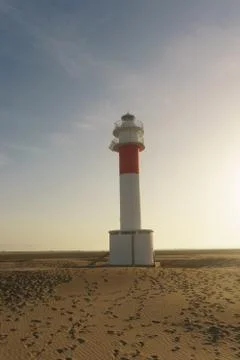 Lighthouse in delta ebro Fotos Stock