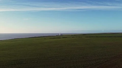 Lighthouse In The Distance Stock Footage 202591744
