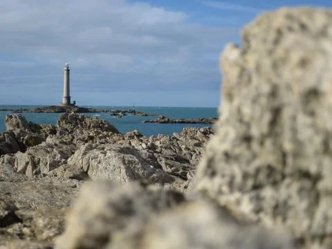Lighthouse in the distant Stock Photos
