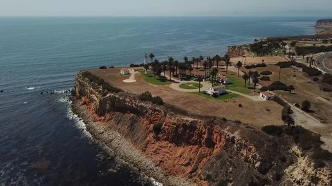 Lighthouse Drone Fly Over Stock Footage 97898730