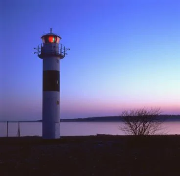Lighthouse during summer.jh Stock Photos