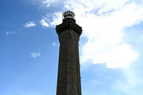 Lighthouse of Eckmuhl in Penmarch one of the highest in Europe Stock Photos