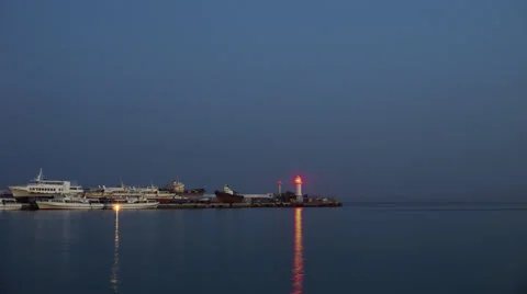 Lighthouse at the end of the earth Stock Footage 68160957