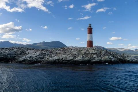 A lighthouse in the end of the world Stock Photos
