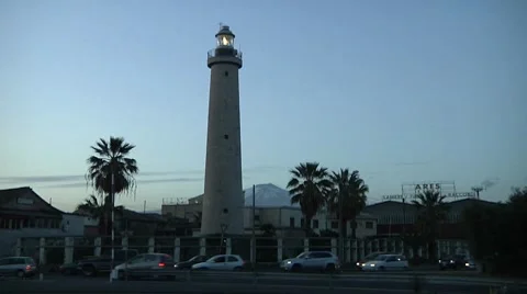 Lighthouse, Etna Stock Footage 8828542