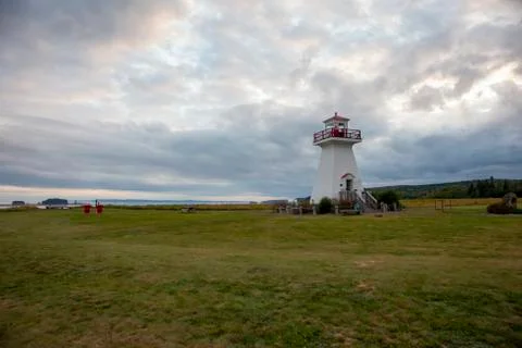 Lighthouse at Five Islands Stock Photos