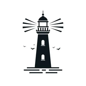 Lighthouse flat icon. Stock Illustration