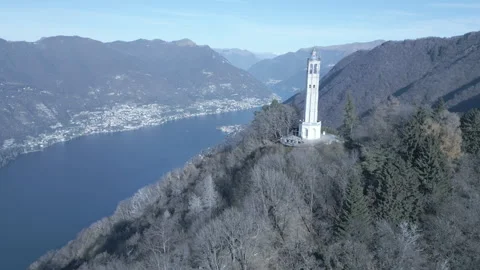 Lighthouse fly by Stock Footage 296093291