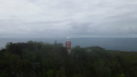 Lighthouse in forest Stock Footage 205291923