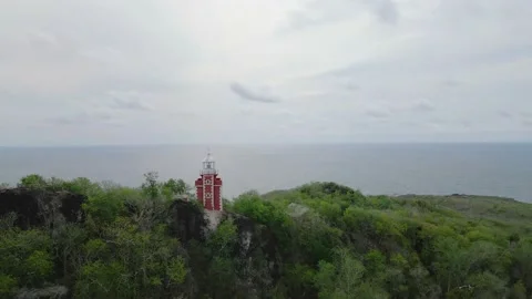 Lighthouse front of sea Stock Footage 205291862