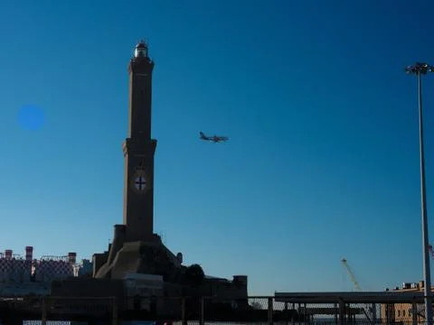 Lighthouse of Genova Stock Photos