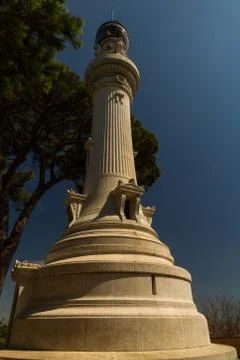 Lighthouse of Gianicolo or Janiculum Stock Photos