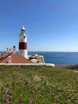 Lighthouse in Gibraltar Stock Photos