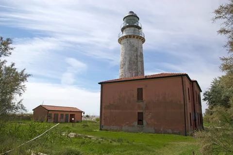 Lighthouse of Gorino Stock Photos