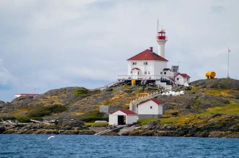 Lighthouse in Haro Straight Stock Photos