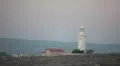 Lighthouse on hill of Cyprus island next to Paphos city, Mediterranean sea HD Footage