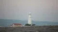 Lighthouse on hill of Cyprus island in Paphos town HD Footage