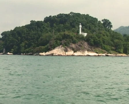 Lighthouse at hillside Stock Footage 115993