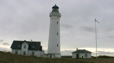 Lighthouse of  Hirtshals Stock-Footage 46475728
