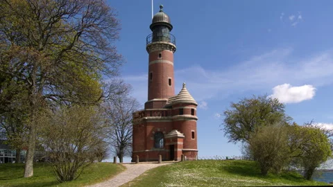 Lighthouse Holtenau Stock Footage 153976506
