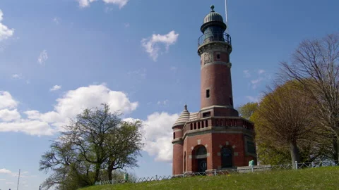 Lighthouse Holtenau Stock Footage 153976544