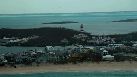 Lighthouse in Hurricane Damage (co) Stock Footage 116686588