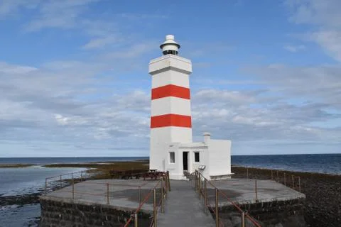 Lighthouse in Iceland Foto stock