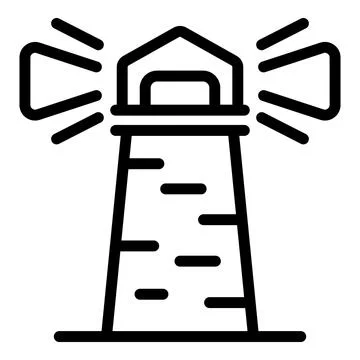 Lighthouse icon outline vector. Extreme summer イラスト素材