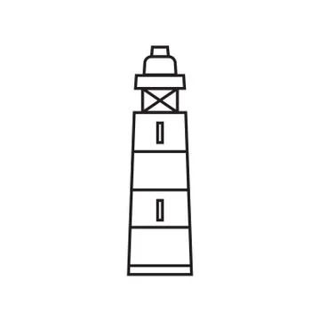 Lighthouse icon vector Stock Illustration