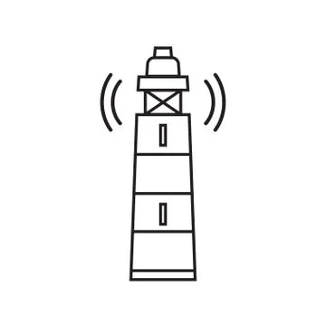 Lighthouse icon vector Stock Illustration
