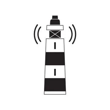 Lighthouse icon vector Stock Illustration