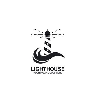 Lighthouse icon vector illustration design concept Stock Illustration