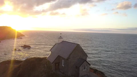 Lighthouse - Ilfracombe - Sunset 3 Stockbeeldmateriaal 205900447