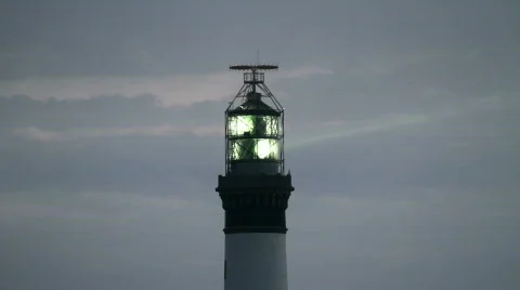 Lighthouse illuminated Stock Footage 847936