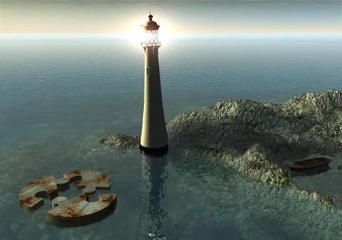 The lighthouse Stock-Illustration