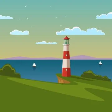 Lighthouse Stock Illustration
