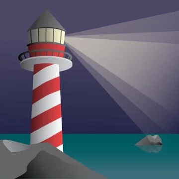 The lighthouse Illustrazione stock
