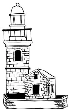 Lighthouse illustration Illustrazione stock