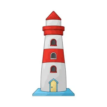 Lighthouse illustration Stock Illustration