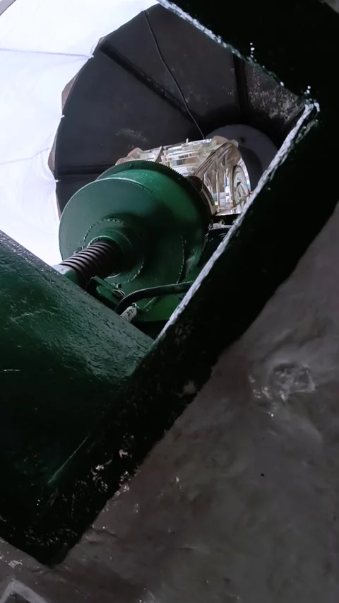 Lighthouse inside view of the lamp Stock Footage 270289115