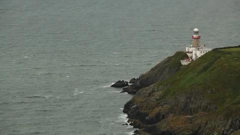 Lighthouse in Ireland Stock Footage 130896660