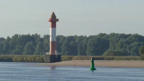 Lighthouse on Juliusplate, Berne Video stock 228194429
