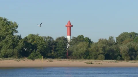 Lighthouse on Juliusplate, Berne Video stock 228194517