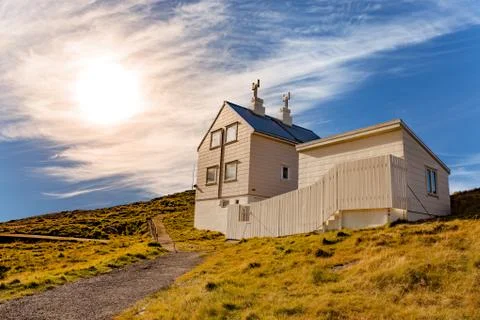 The lighthouse keeper's house Stock Photos