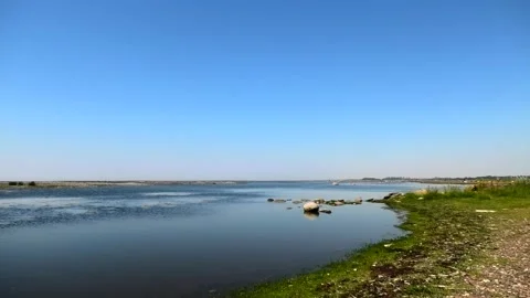 The lighthouse Långe Jan is located on Öland in Sweden. Video stock 219552886